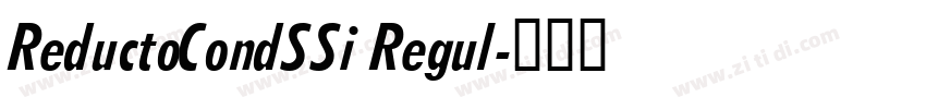 ReductoCondSSi Regul字体转换 ReductoCondSSi Regul字体转换